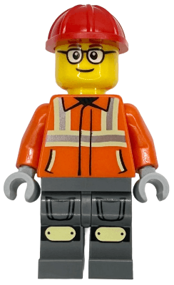 LEGO Construction Worker (cty1910) Town / City Minifigure