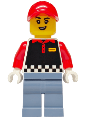 LEGO Fries Food Truck Vendor (cty1939) Town / City Minifigure
