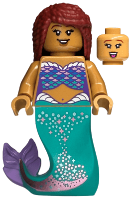 LEGO Ariel Mermaid (Medium Nougat) (dis110) Disney Minifigure