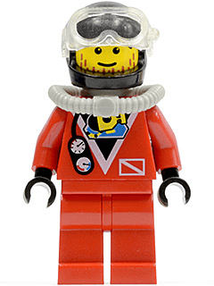 Divers - Red Diver 2, Red Legs, Black Helmet