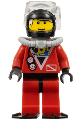 LEGO Divers (div018a) Town / City Minifigure
