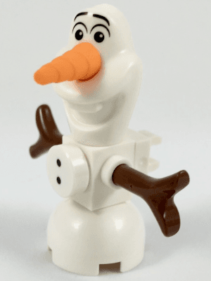 LEGO Olaf Buttons Clip on Back (dp054) Disney Minifigure