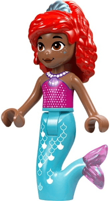 LEGO Ariel Mermaid (Medium Brown) (dp193) Disney Minifigure