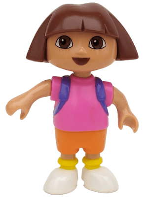 LEGO Duplo Figure Dora the Explorer Dora (duplodora) Duplo Minifigure