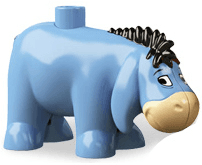 LEGO Duplo Figure Winnie the Pooh Eeyore with Stud on Back (4610196 / 6020640) (eeyorenew) minifigure