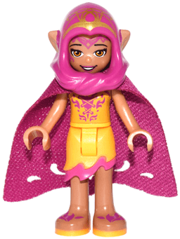 Azari Firedancer - Bright Light Orange with Long Cape and Hood