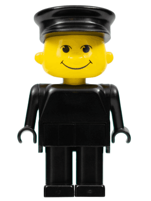 LEGO Basic Figure Human Black Hat (fab13b) LEGO Minifigure