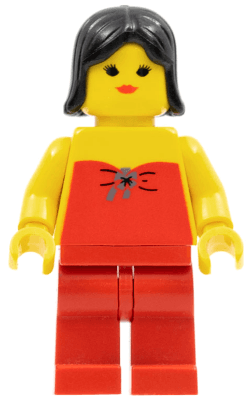 LEGO Red Halter Top (fbr002) Town / City Minifigure