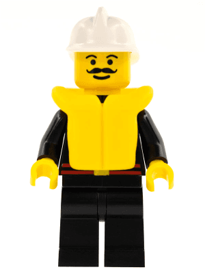 LEGO Fire (firec015) Town / City Minifigure