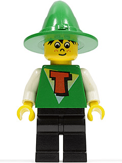 LEGO FreeStyle Timmy with Black Legs and Green Wizard / Witch Hat (fre002) minifigure