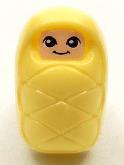 Baby / Infant - with Stud Holder on Back with Smiling Face and Large Eyes Pattern (Baby Sophie) (6397924)