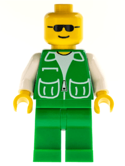 LEGO Jacket Green with 2 Large Pockets (game002) minifigure