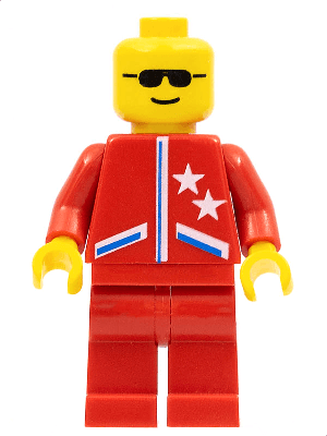 LEGO Jacket 2 Stars Red (game005) City Minifigure