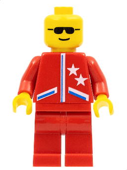 LEGO Jacket 2 Stars Red (game005) minifigure