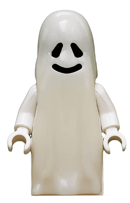 Ghost with 1 x 2 Plate and 1 x 2 Brick as Legs