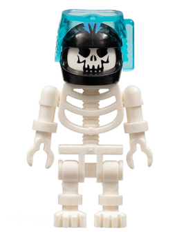 LEGO Skeleton with Evil Skull Black Aquaraiders II Helmet (Squid Victim) (gen016) minifigure