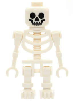 LEGO Skeleton Fantasy Era Torso with Standard Skull Mechanical Arms Straight (gen019) minifigure