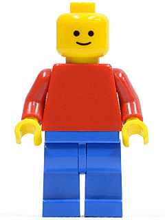 LEGO Plain Red Torso with Red Arms (gen025) Town / City Minifigure