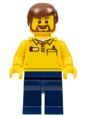 LEGO LEGO Store Employee Brown Beard (gen083) Promotional Minifigure