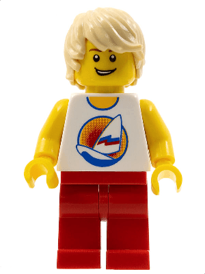 LEGO Surfer Tan Hair (gen139a) Town / City Minifigure