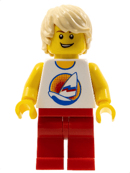 LEGO Surfer Tan Hair (gen139a) minifigure