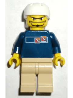 LEGO Skateboarder Dark Blue Shirt (gg003) Sports Minifigure