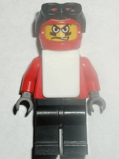 LEGO Snowboarder Red Shirt White Vest (gg008) Sports Minifigure