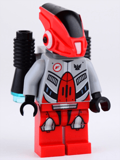 LEGO Red Robot Sidekick with Jet Pack (gs006) Space Minifigure
