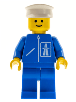 Highway Pattern - Blue Legs, White Hat