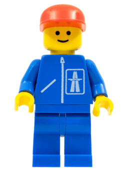 Highway Pattern - Blue Legs, Red Cap