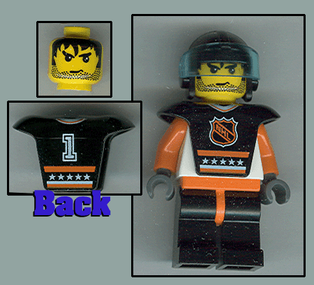 LEGO Hockey Player A (hky001) Sports Minifigure