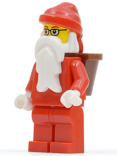 LEGO Santa Glasses D-Basket (hol004) City Minifigure