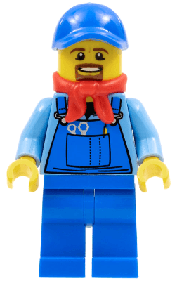 LEGO Winter Holiday Train Locomotive Driver (hol078) minifigure