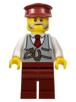 LEGO Winter Holiday Train Ticket Collector (hol079) City Minifigure