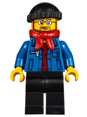 LEGO Winter Holiday Train Station Bus Driver (hol090) City Minifigure