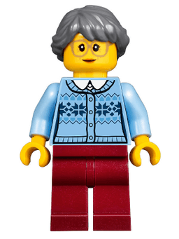 LEGO Winter Holiday Train Station Grandmother (hol092) minifigure