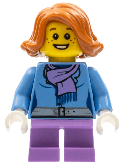 LEGO Christmas Train Ride Passenger (hol097) minifigure