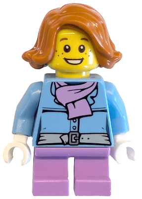 LEGO Christmas Train Ride Passenger (hol097a) City Minifigure