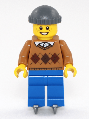 LEGO Boy on Ice Skates (hol118) City Minifigure