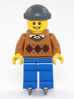 LEGO Boy on Ice Skates (hol118) minifigure
