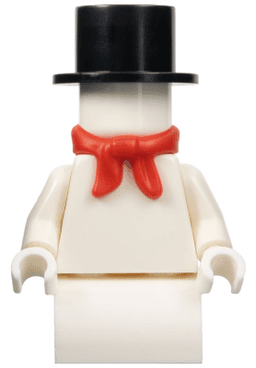 LEGO Snowman with 2 x 2 Curved Top Brick as Legs (hol130) minifigure