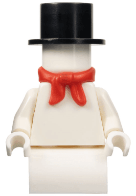 Snowman with 2 x 2 Curved Top Brick as Legs