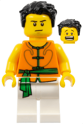 LEGO Dragon Boat Race Team Green/Orange Member 3 (hol155) City Minifigure