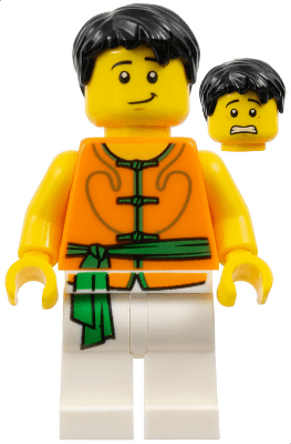 LEGO Dragon Boat Race Team Green/Orange Member 5 (hol157) City Minifigure