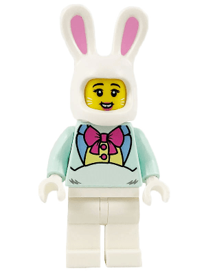 LEGO Easter Bunny Girl (hol196) City Minifigure