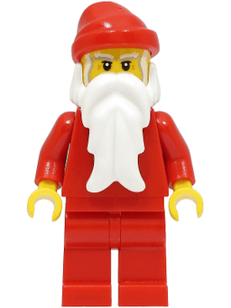 LEGO Santa White Bushy Eyebrows Crow's Feet (hol292) minifigure
