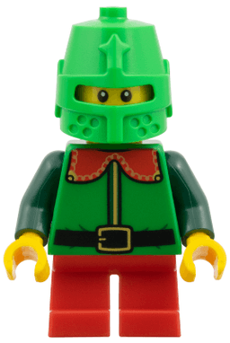 Elf - Green Coat with Red Collar, Bright Green Helmet Castle
