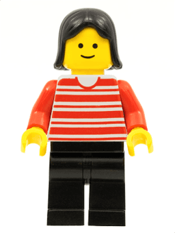 LEGO Horizontal Lines Red (hor005) minifigure