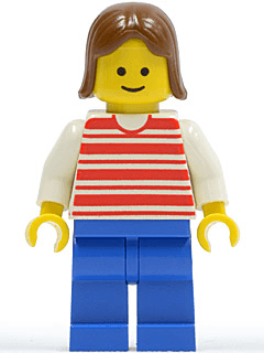 LEGO Horizontal Lines Red (hor006) minifigure