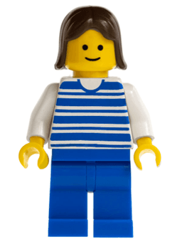 LEGO Horizontal Lines Blue (hor007) minifigure